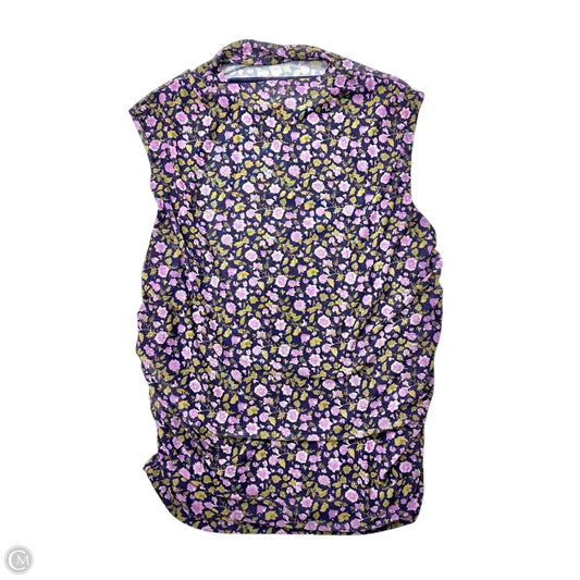 Top Sleeveless By Anthropologie In Floral Print, Size: 2x
