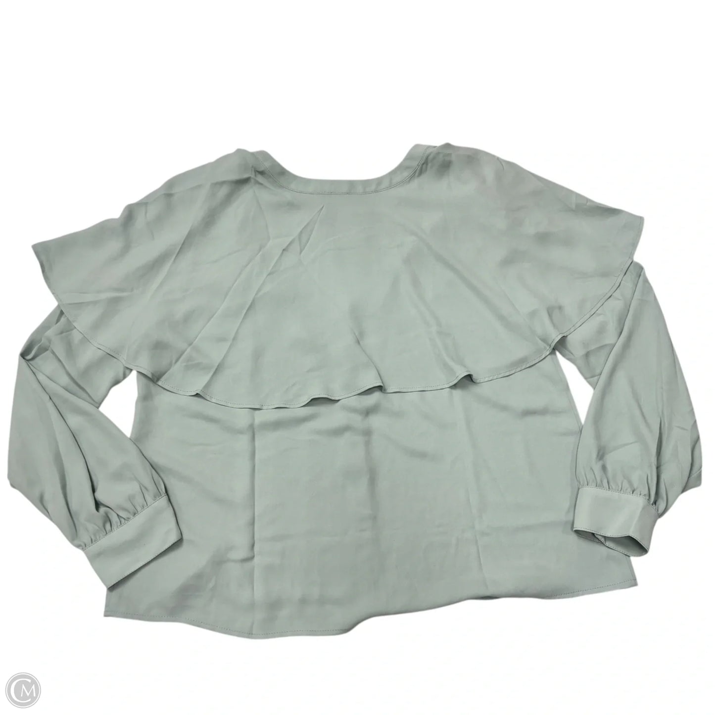 Blouse Long Sleeve By Loft In Blue, Size: M