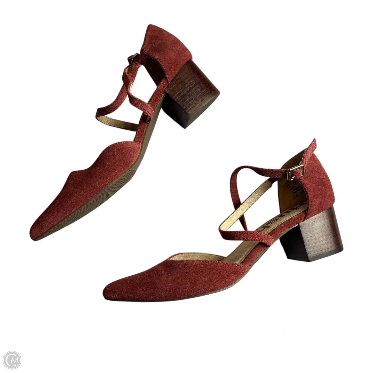 Shoes Heels Block By Hush Puppies In Red, Size: 7.5