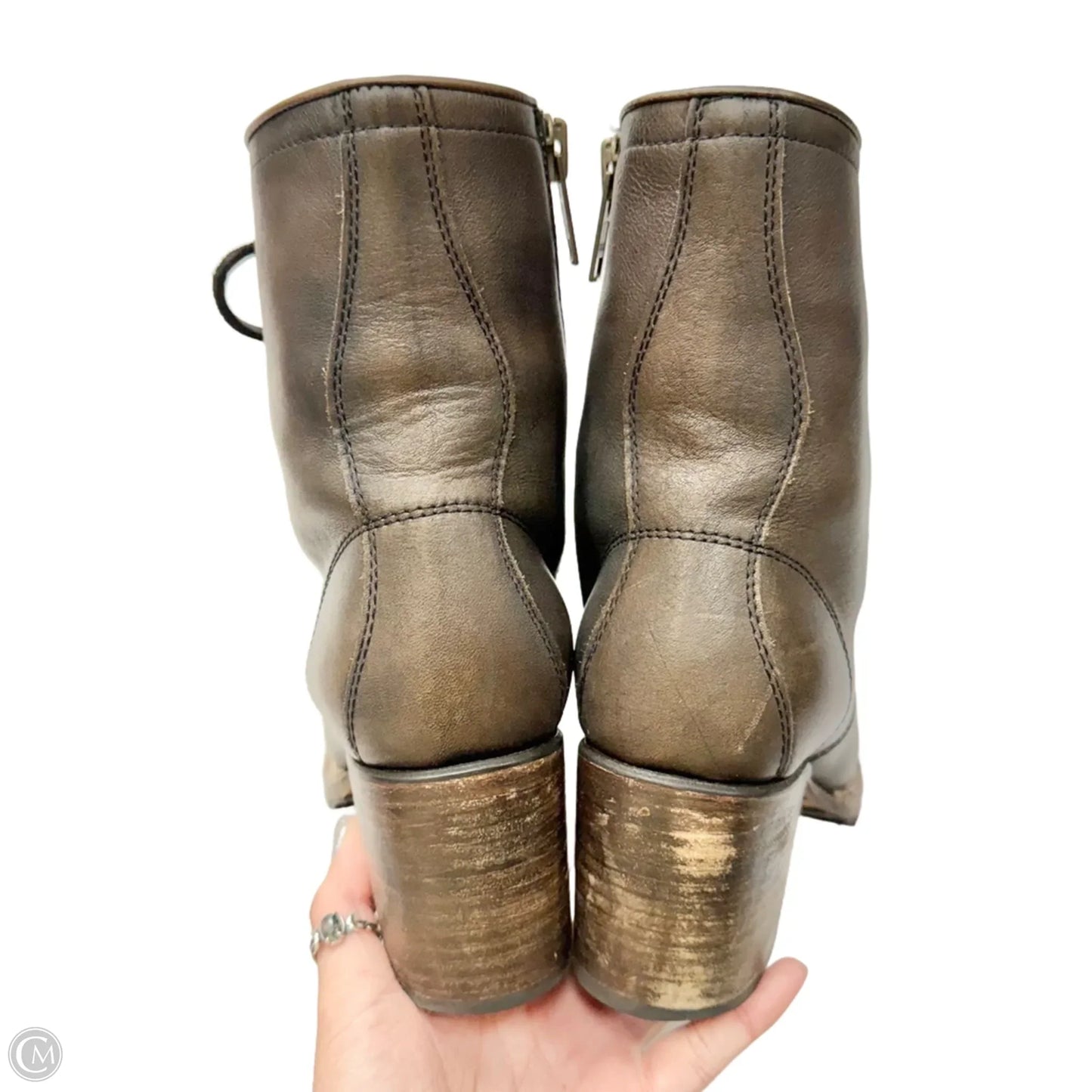 Boots Leather By Freebird In Brown, Size: 10