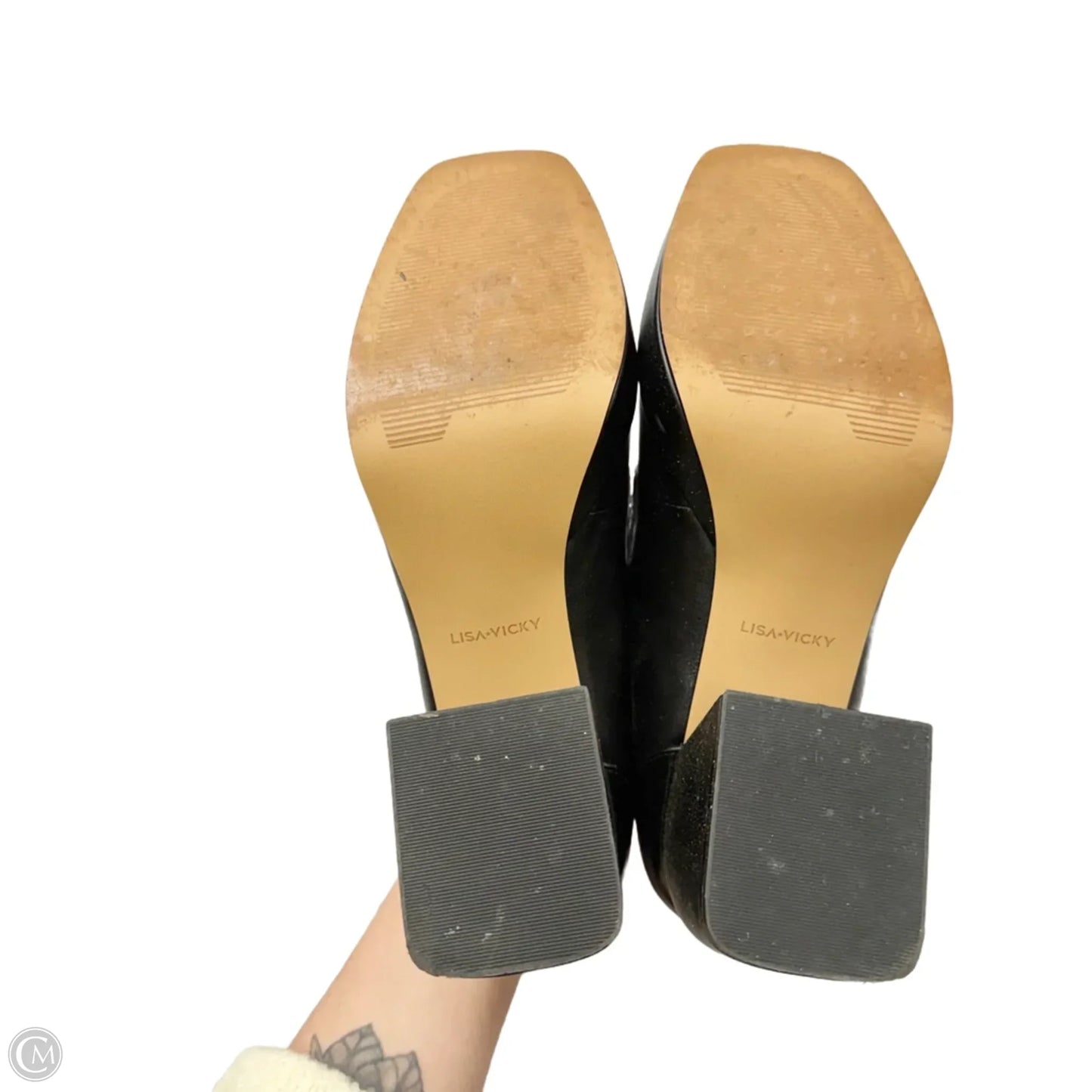 Shoes Heels Block By Lisa + Vicky In Black, Size: 10