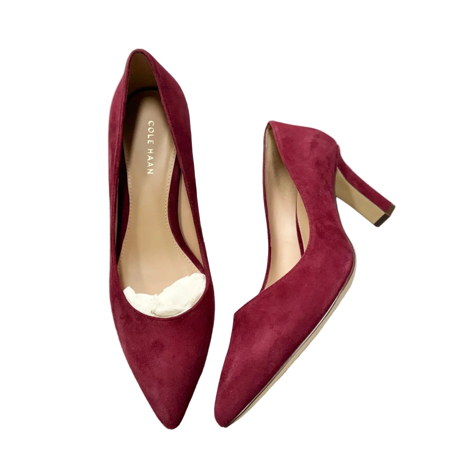 Shoes Heels Block By Cole-haan In Maroon, Size: 9