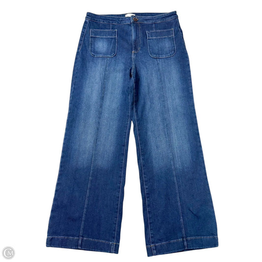 Jeans Wide Leg By Lc Lauren Conrad In Blue Denim, Size: 16