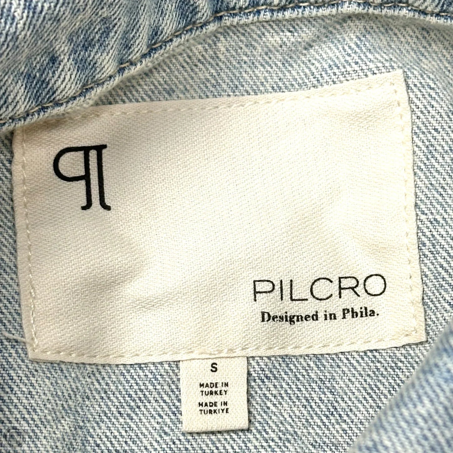 Jacket Denim By Pilcro In Blue Denim, Size: S