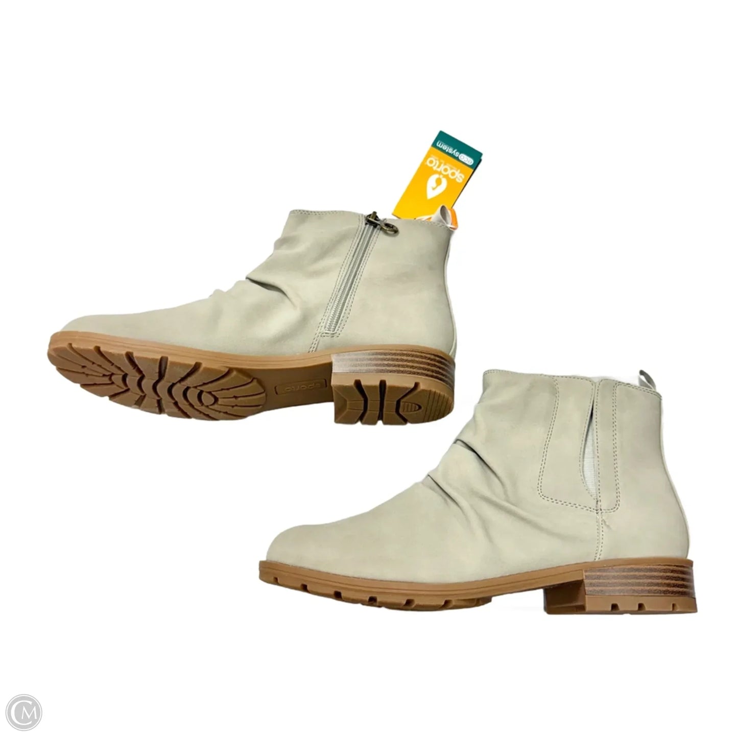 Boots Ankle Flats By Sporto In Grey, Size: 10