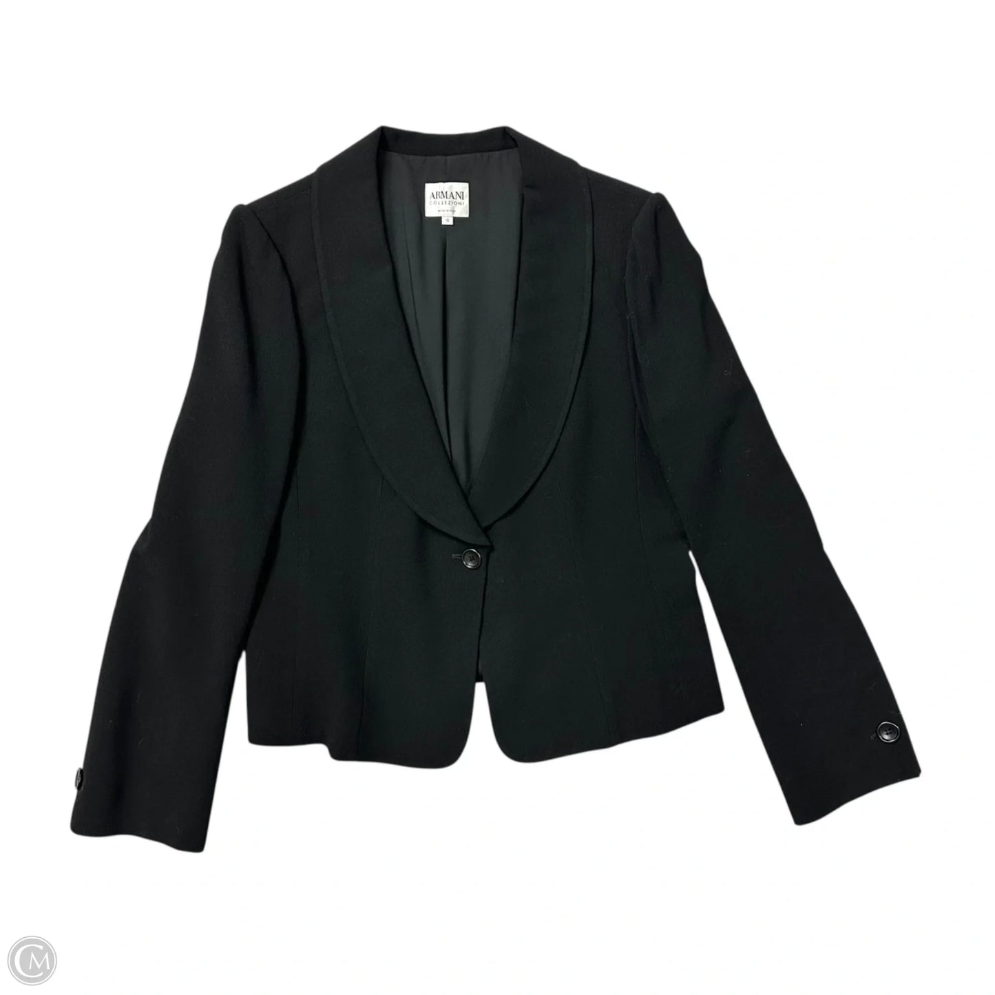 Blazer By Armani Collezoni In Black, Size: M