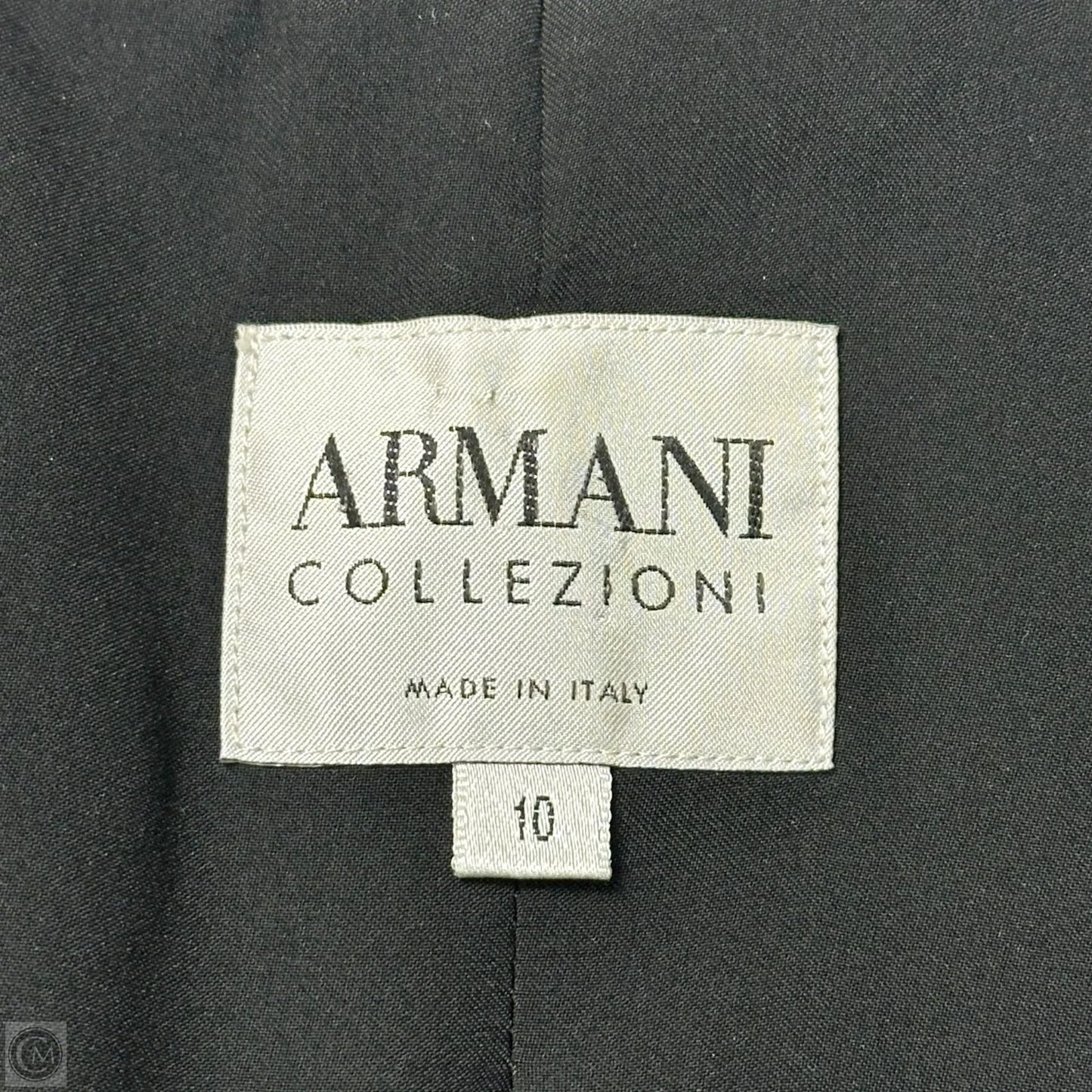 Blazer By Armani Collezoni In Black, Size: M