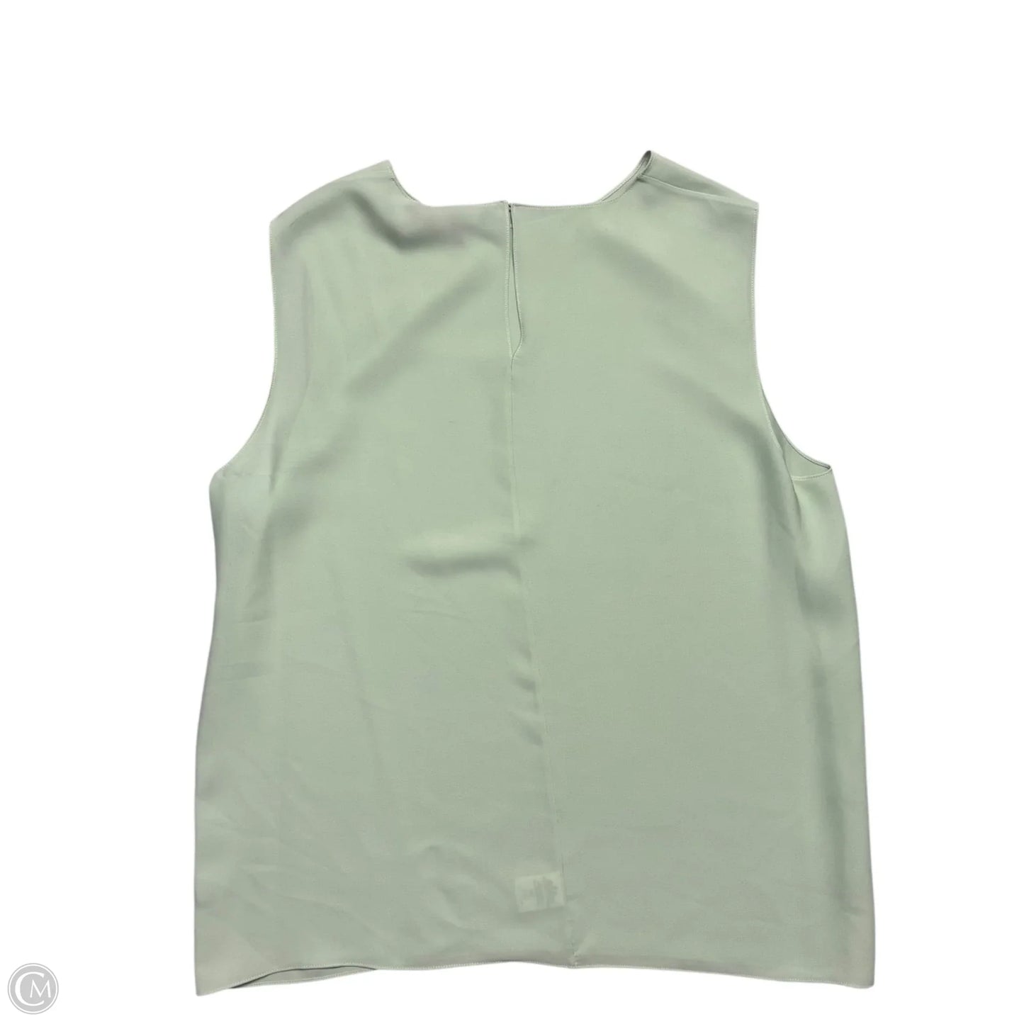 Blouse Sleeveless By Theory In Green, Size: L