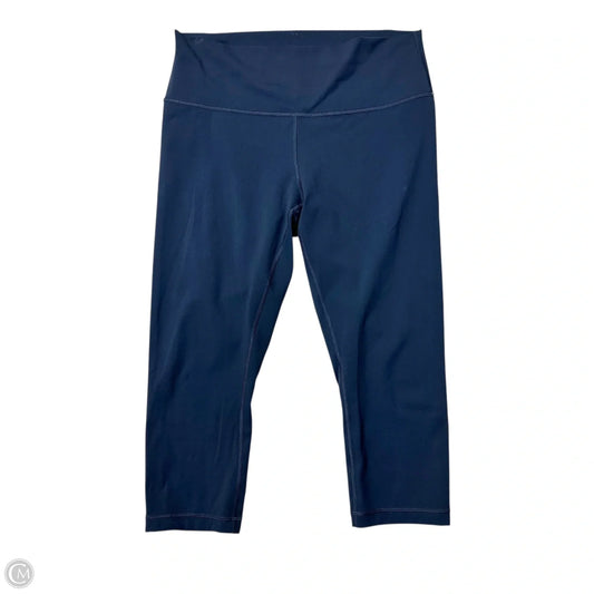 Athletic Leggings Capris By Lululemon In Navy, Size: L