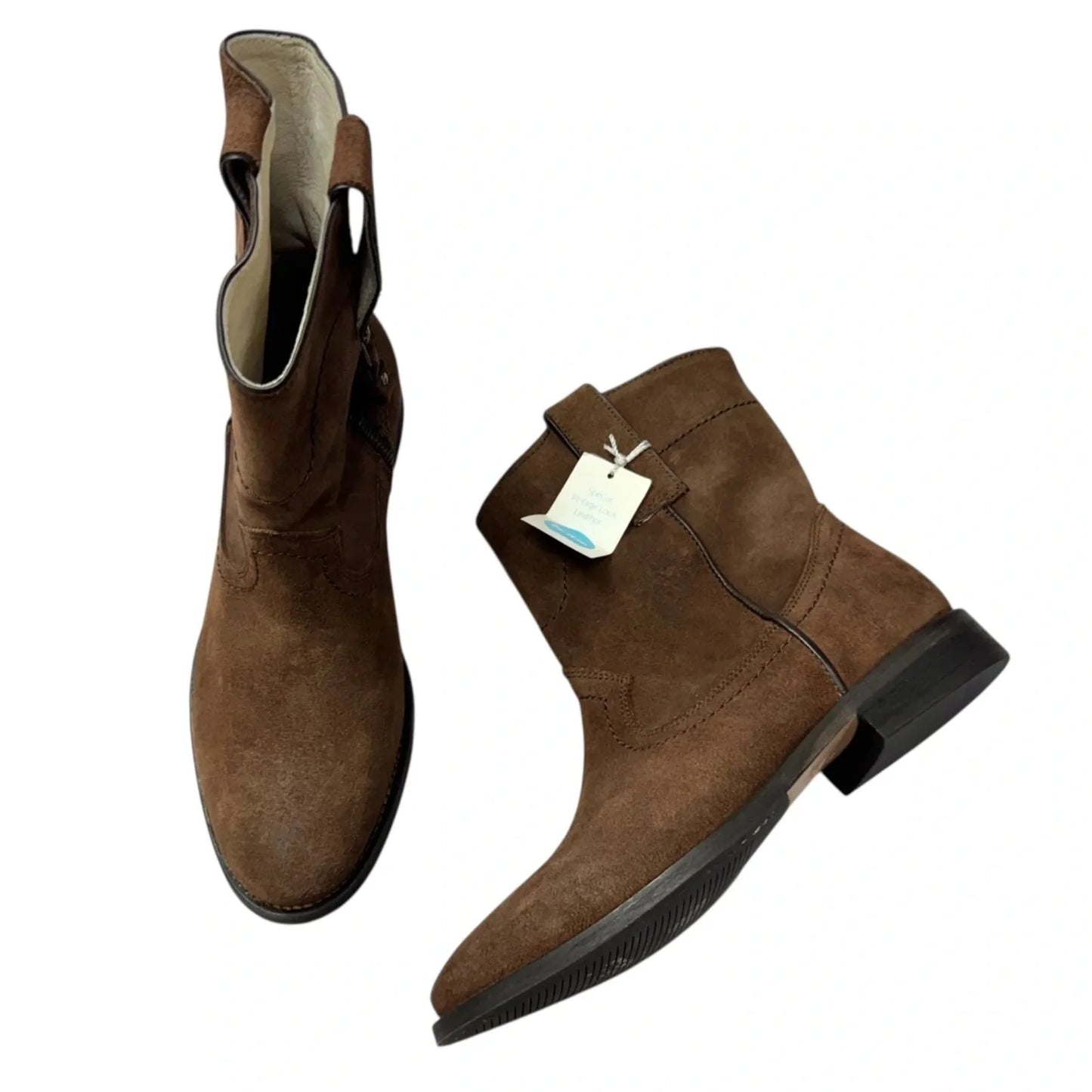 Boots Leather By Boden In Brown, Size: 8.5