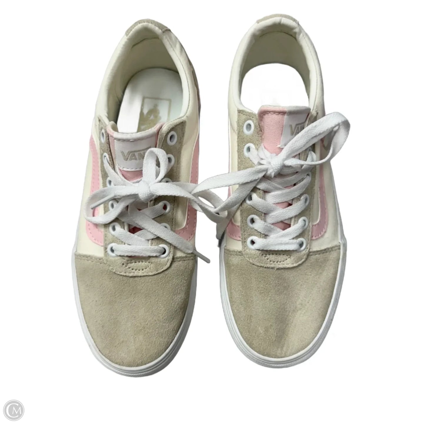 Shoes Sneakers Platform By Vans In Brown & Pink, Size: 7