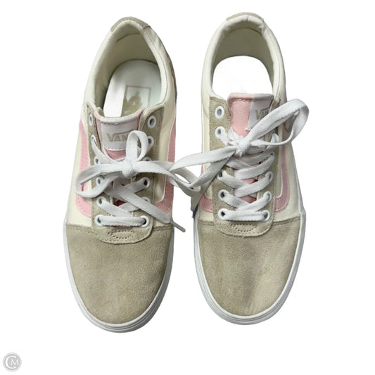 Shoes Sneakers Platform By Vans In Brown & Pink, Size: 7