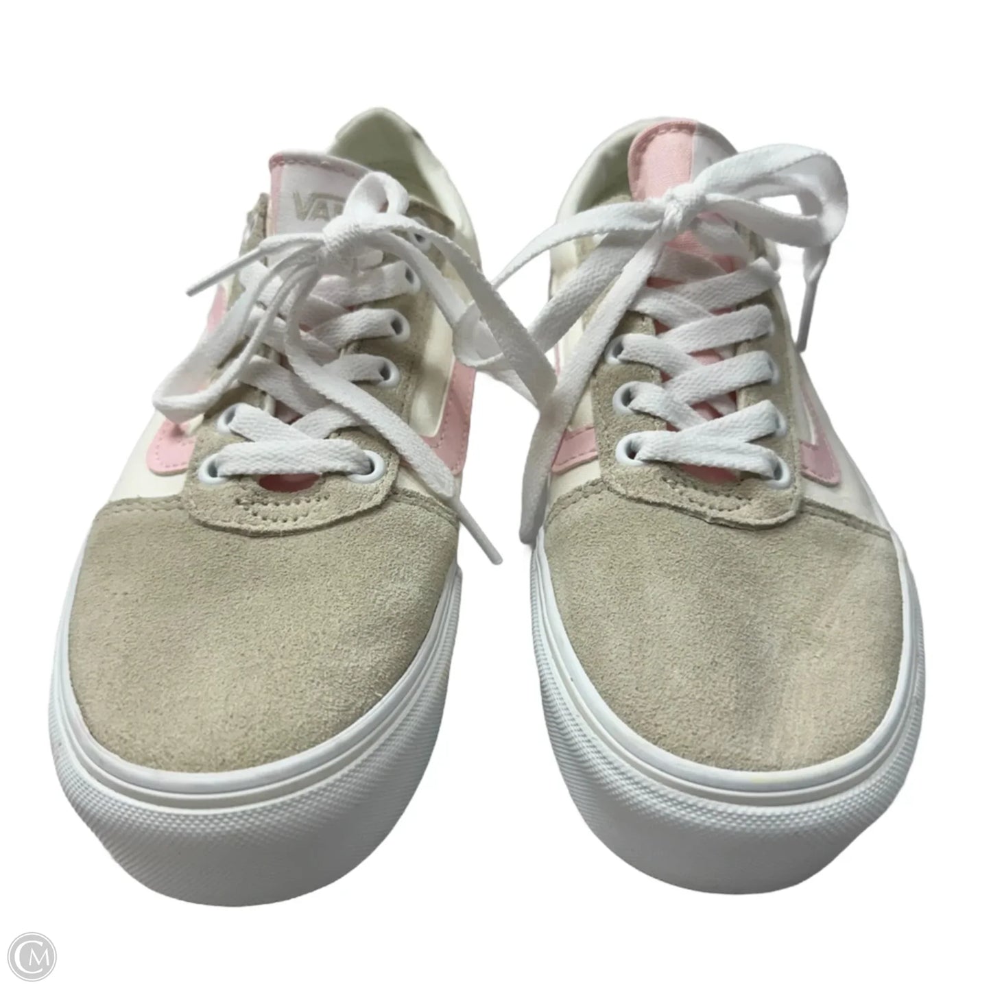 Shoes Sneakers Platform By Vans In Brown & Pink, Size: 7