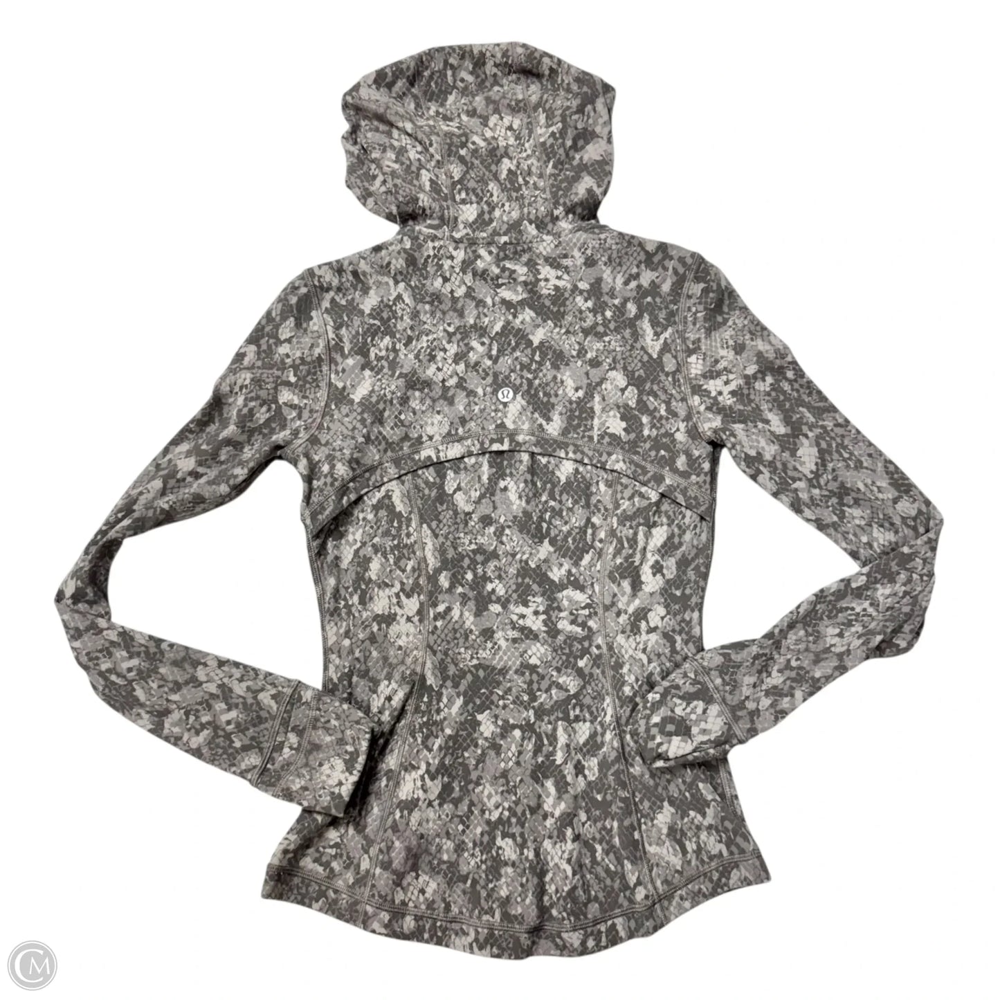 Athletic Jacket By Lululemon In Snakeskin Print, Size: S