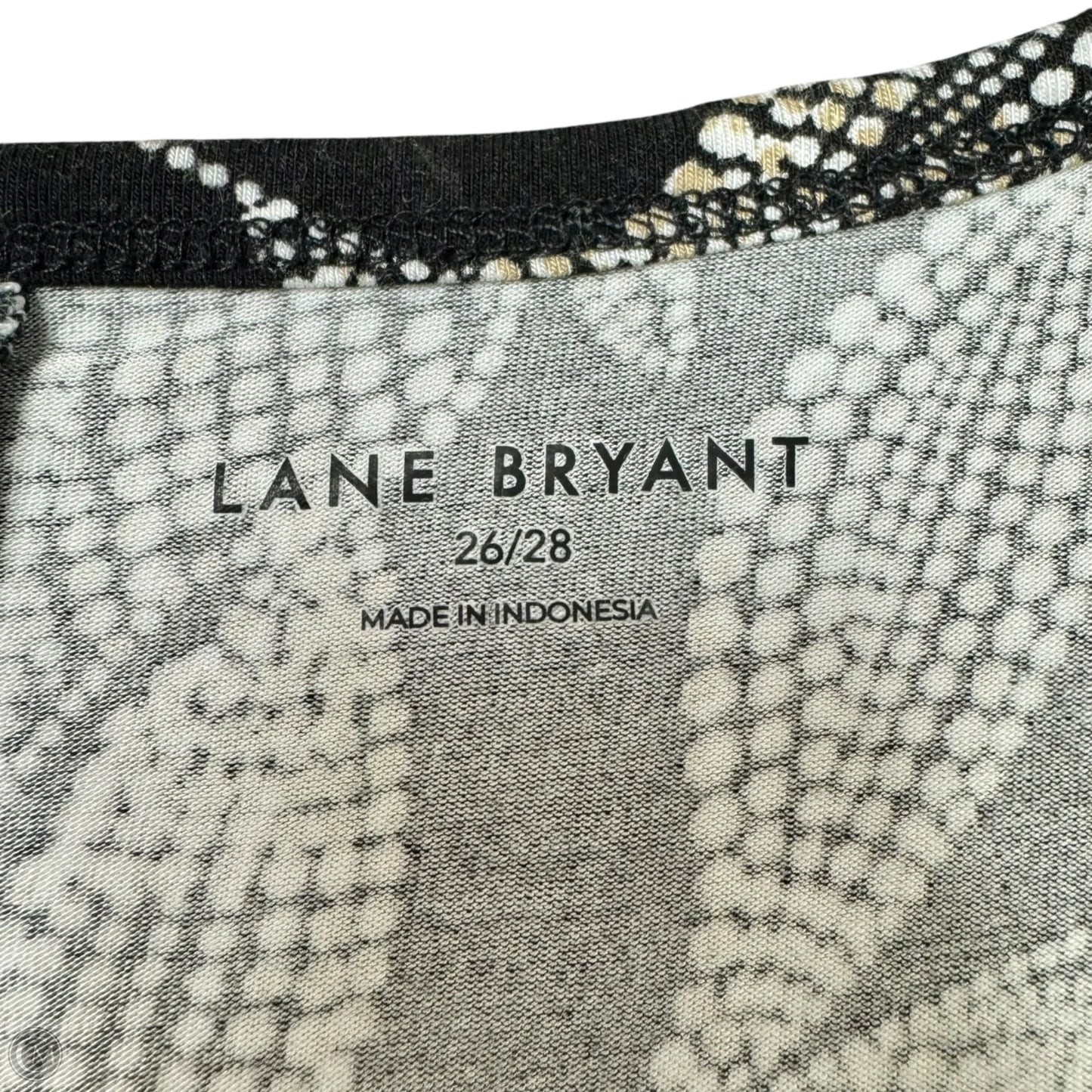 Top Short Sleeve By Lane Bryant In Black & White, Size: 4x