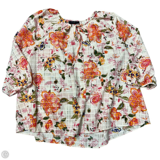 Top Long Sleeve By Lane Bryant In Floral Print, Size: 3x