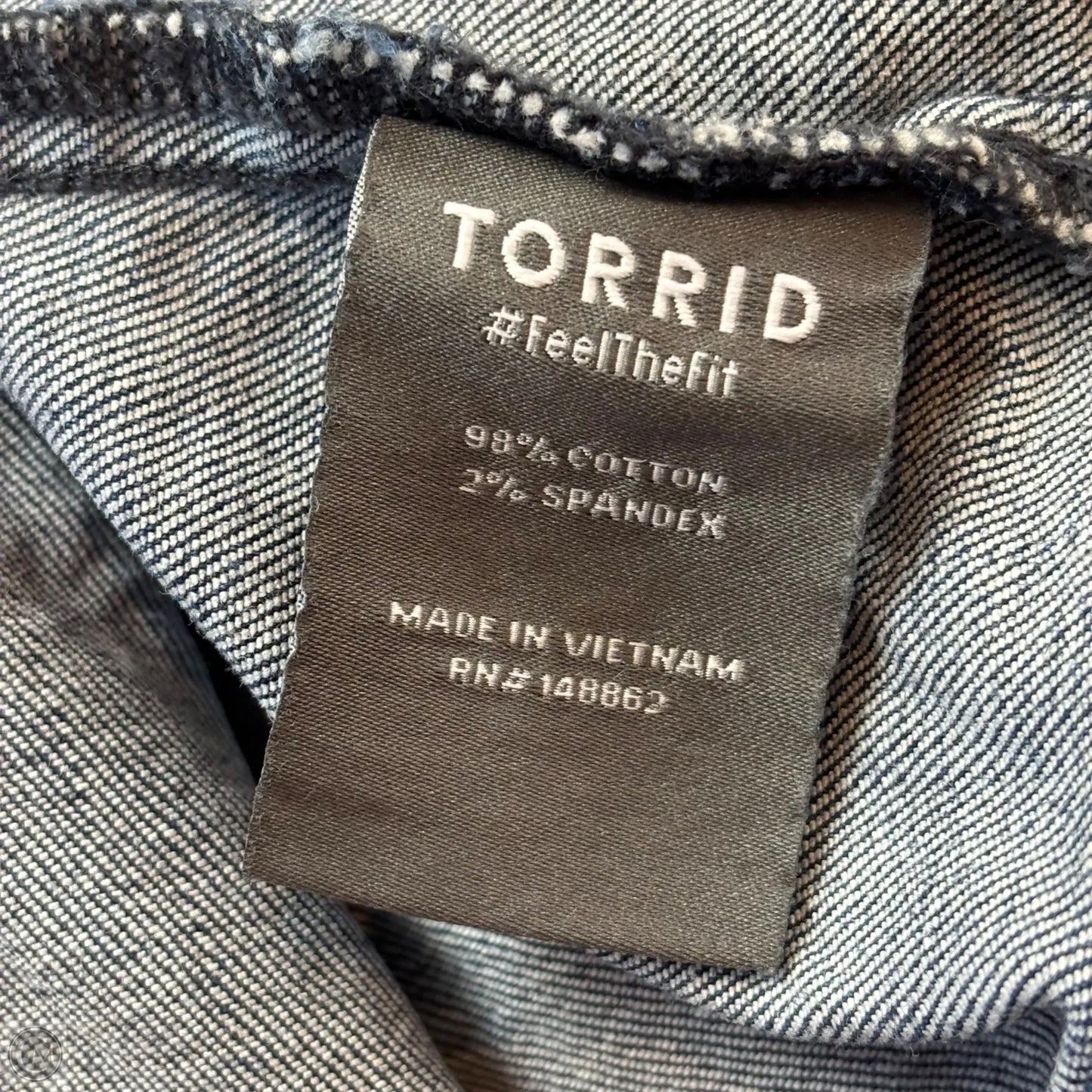 Jacket Denim By Torrid In Blue Denim, Size: 3x