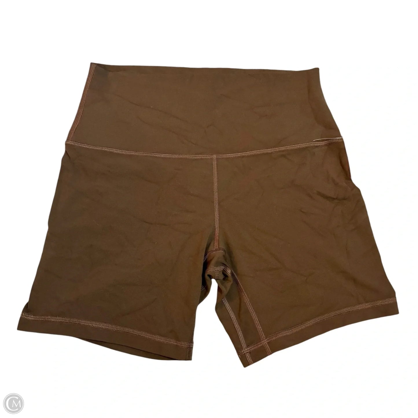 Athletic Shorts By Lululemon In Brown, Size: M
