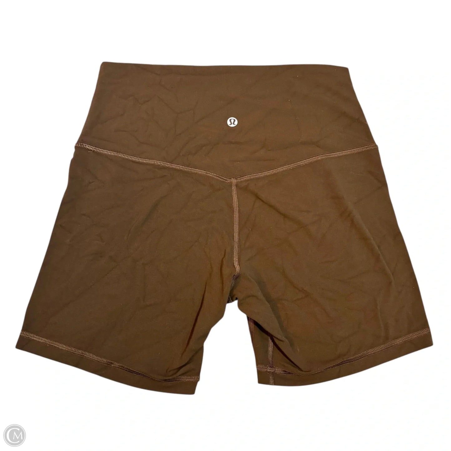 Athletic Shorts By Lululemon In Brown, Size: M