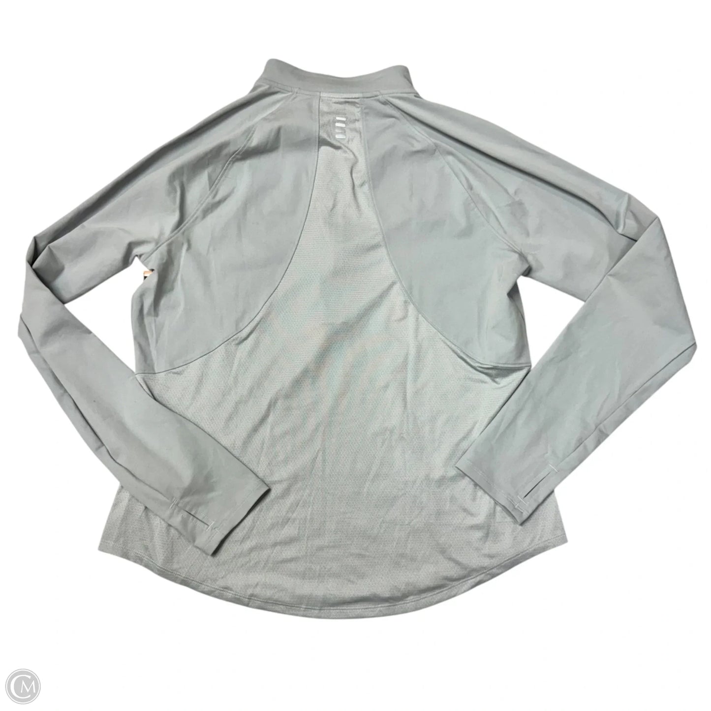 Athletic Top Long Sleeve Collar By Under Armour In Grey, Size: Xl