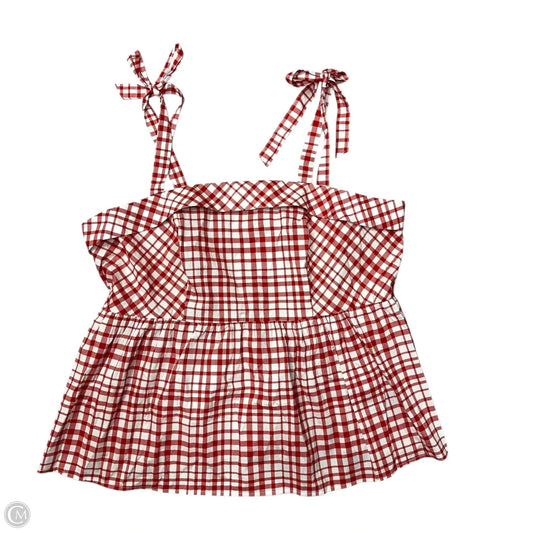 Top Sleeveless By Torrid In Checkered Pattern, Size: 2x