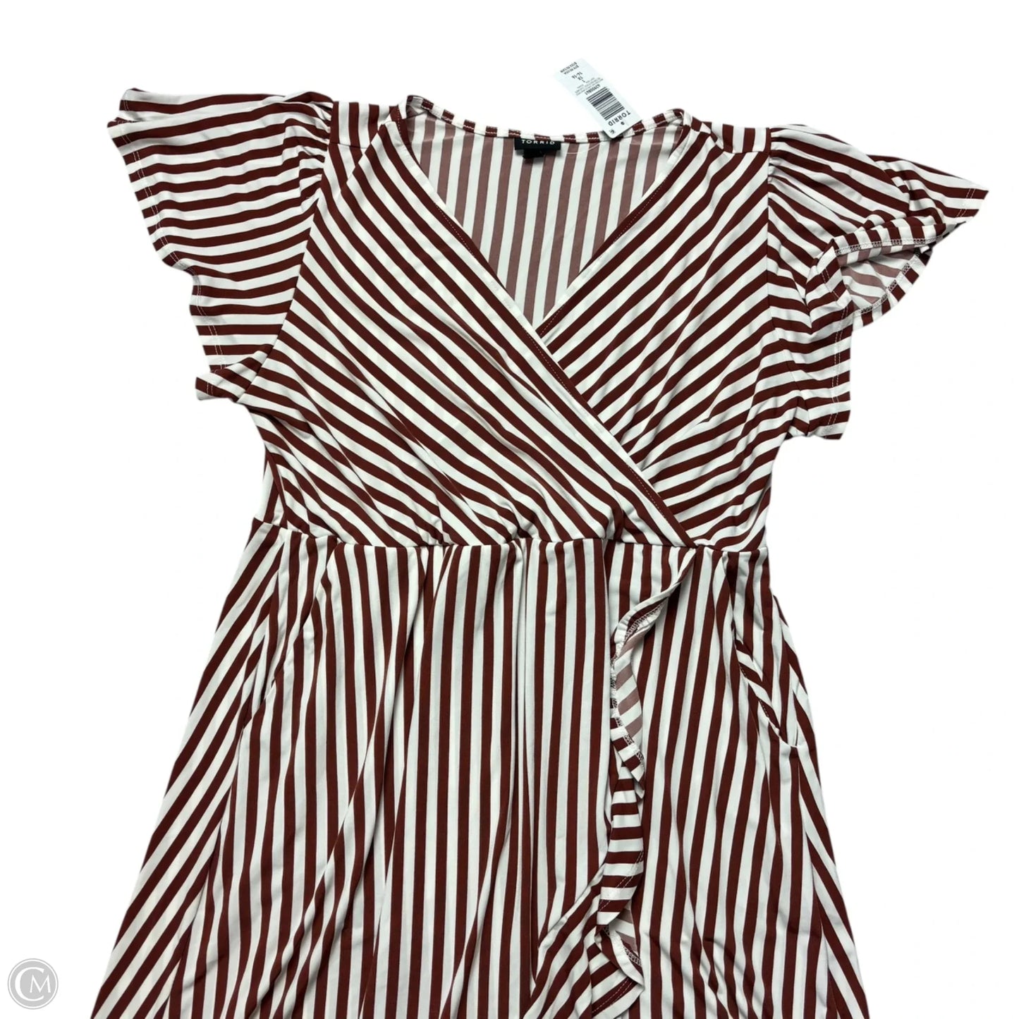 Dress Casual Maxi By Torrid In Striped Pattern, Size: 1x