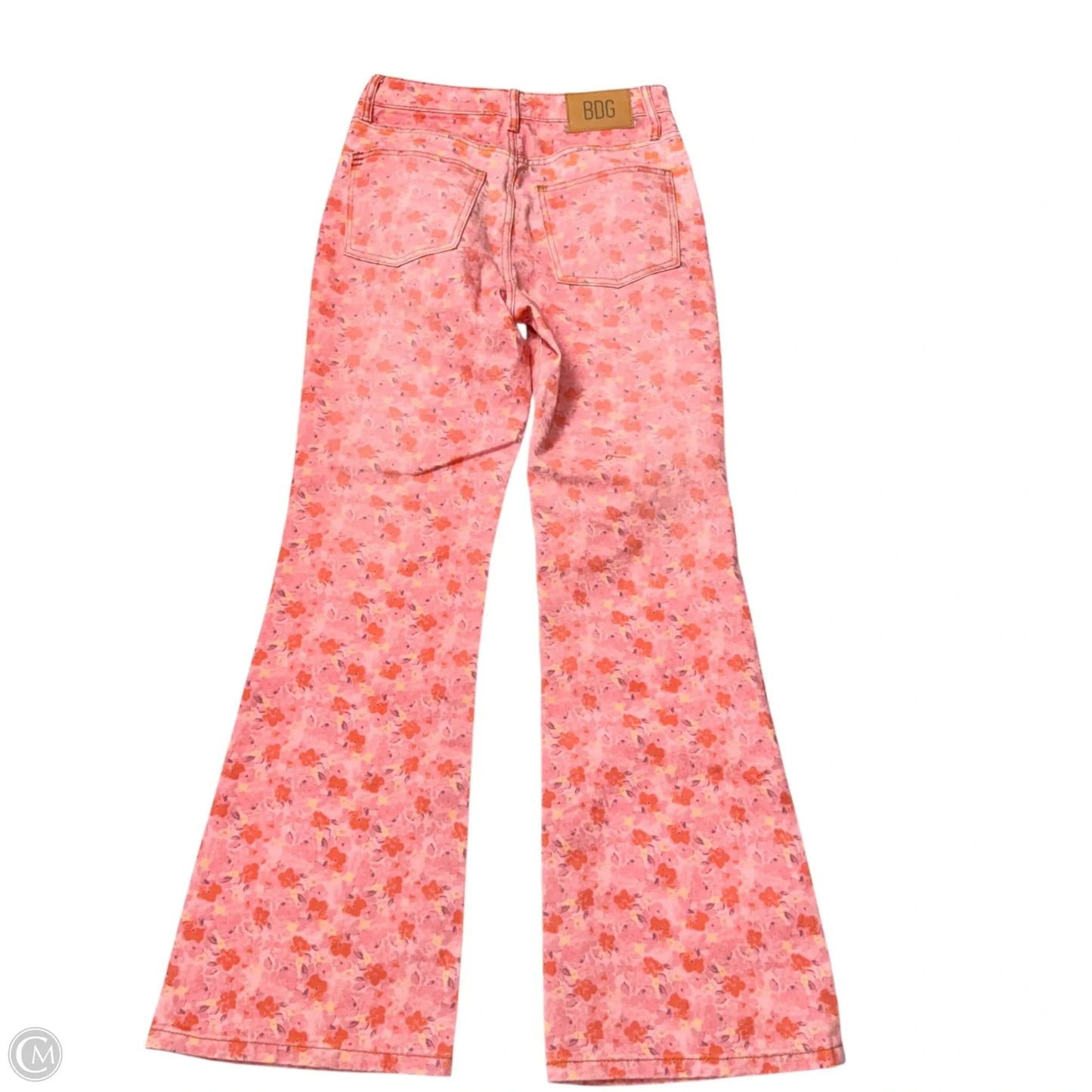 Jeans Flared By Bdg In Floral Print, Size: 4