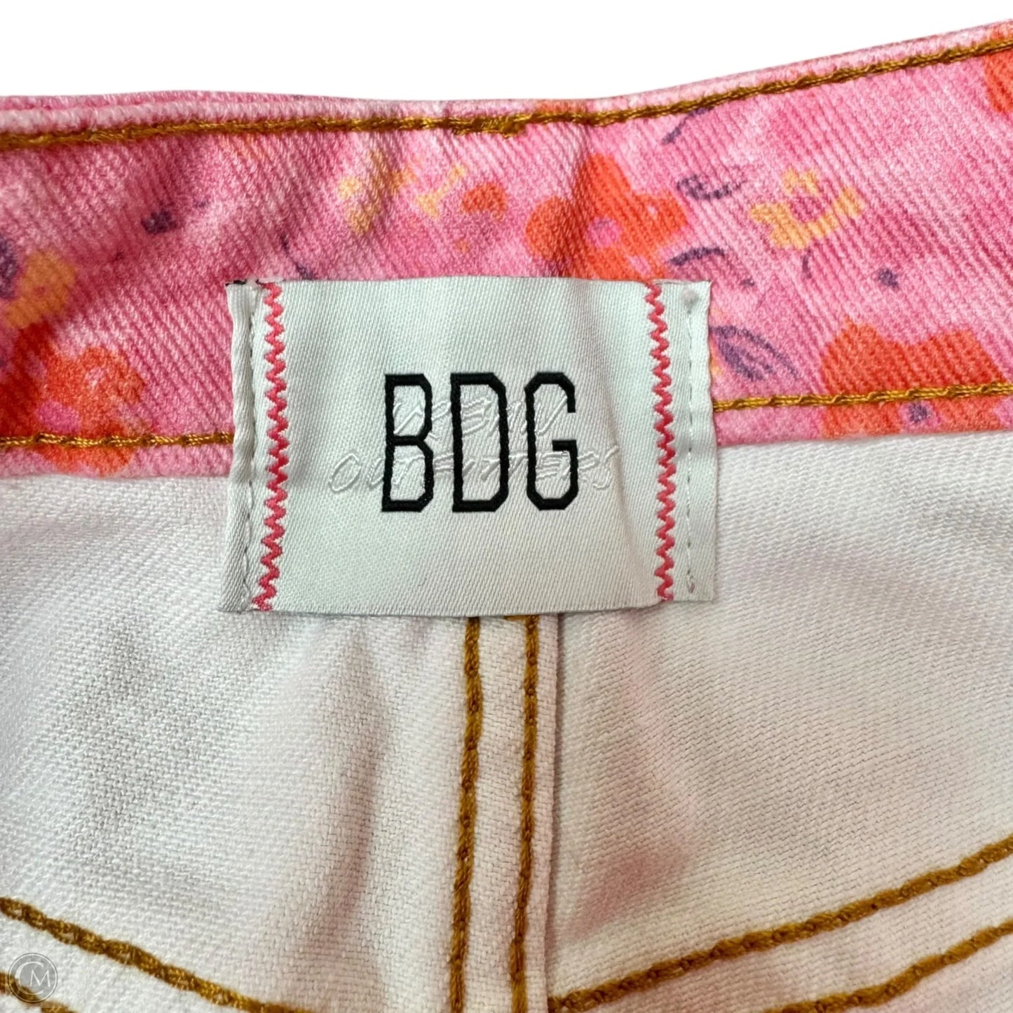 Jeans Flared By Bdg In Floral Print, Size: 4