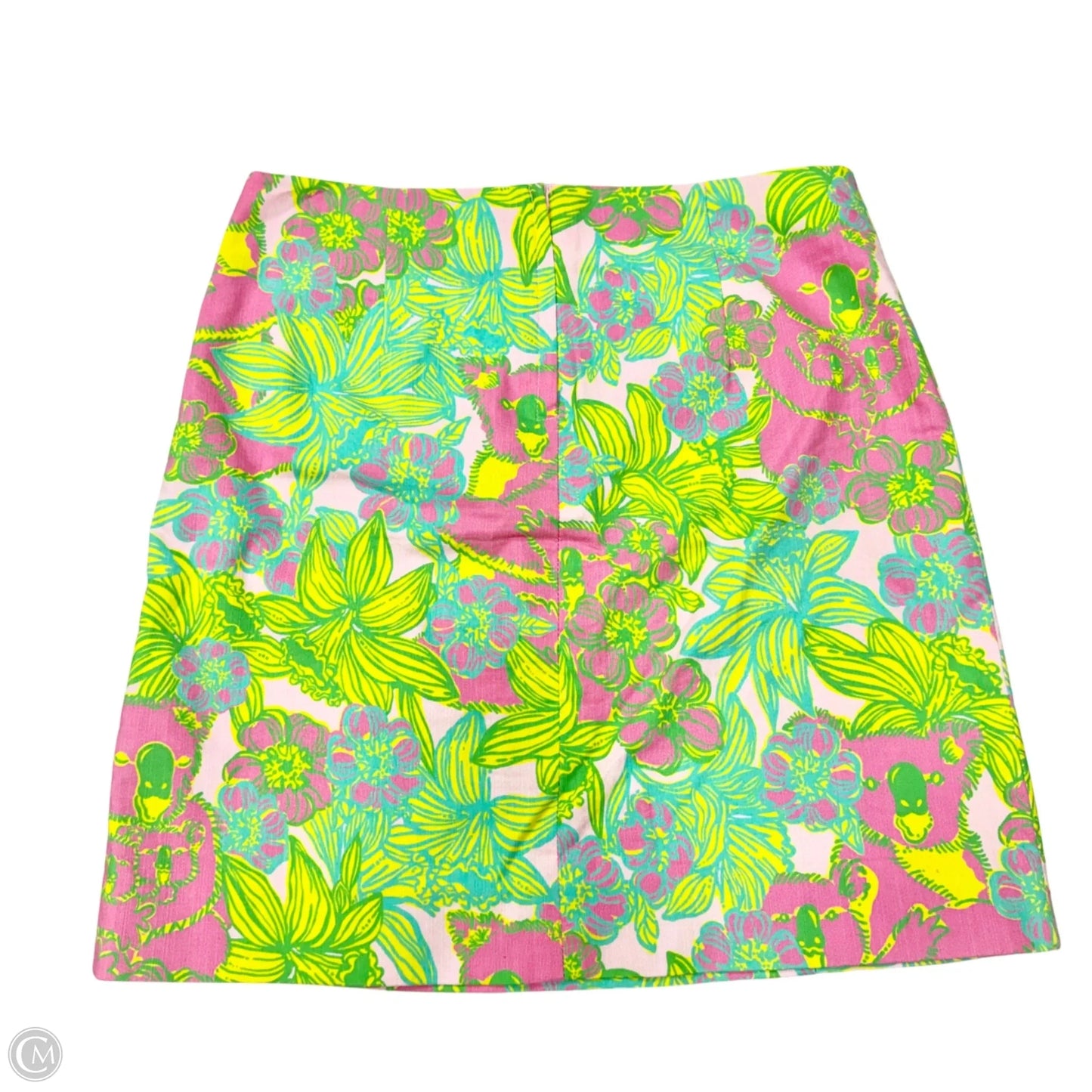 Skirt Designer By Lilly Pulitzer In Green & Pink, Size: 0