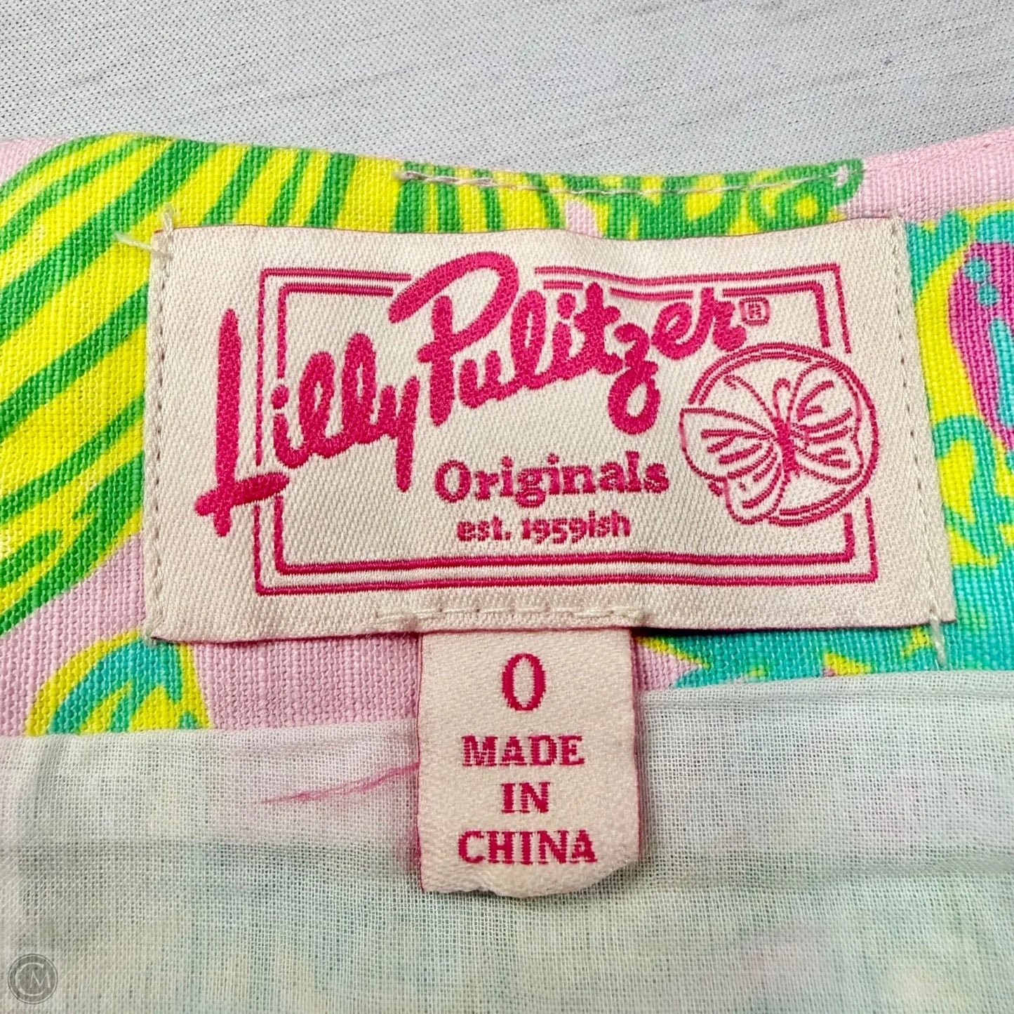 Skirt Designer By Lilly Pulitzer In Green & Pink, Size: 0