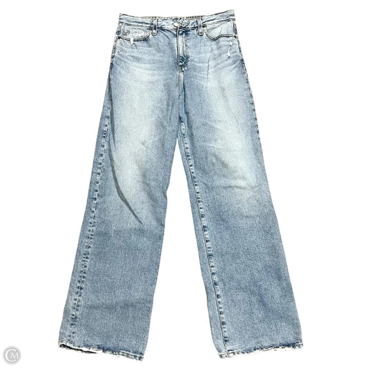 Jeans Wide Leg By Adriano Goldschmied In Blue Denim, Size: 6