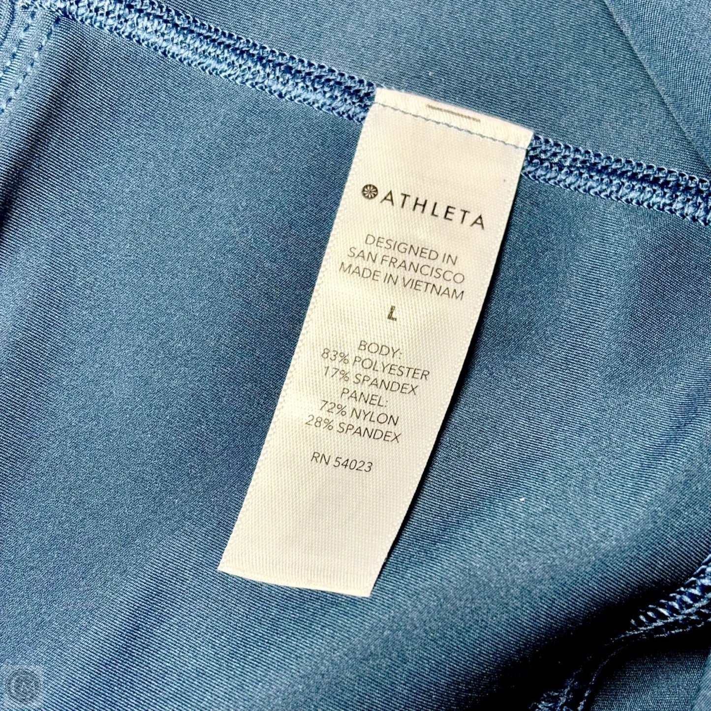 Athletic Leggings By Athleta In Blue, Size: L