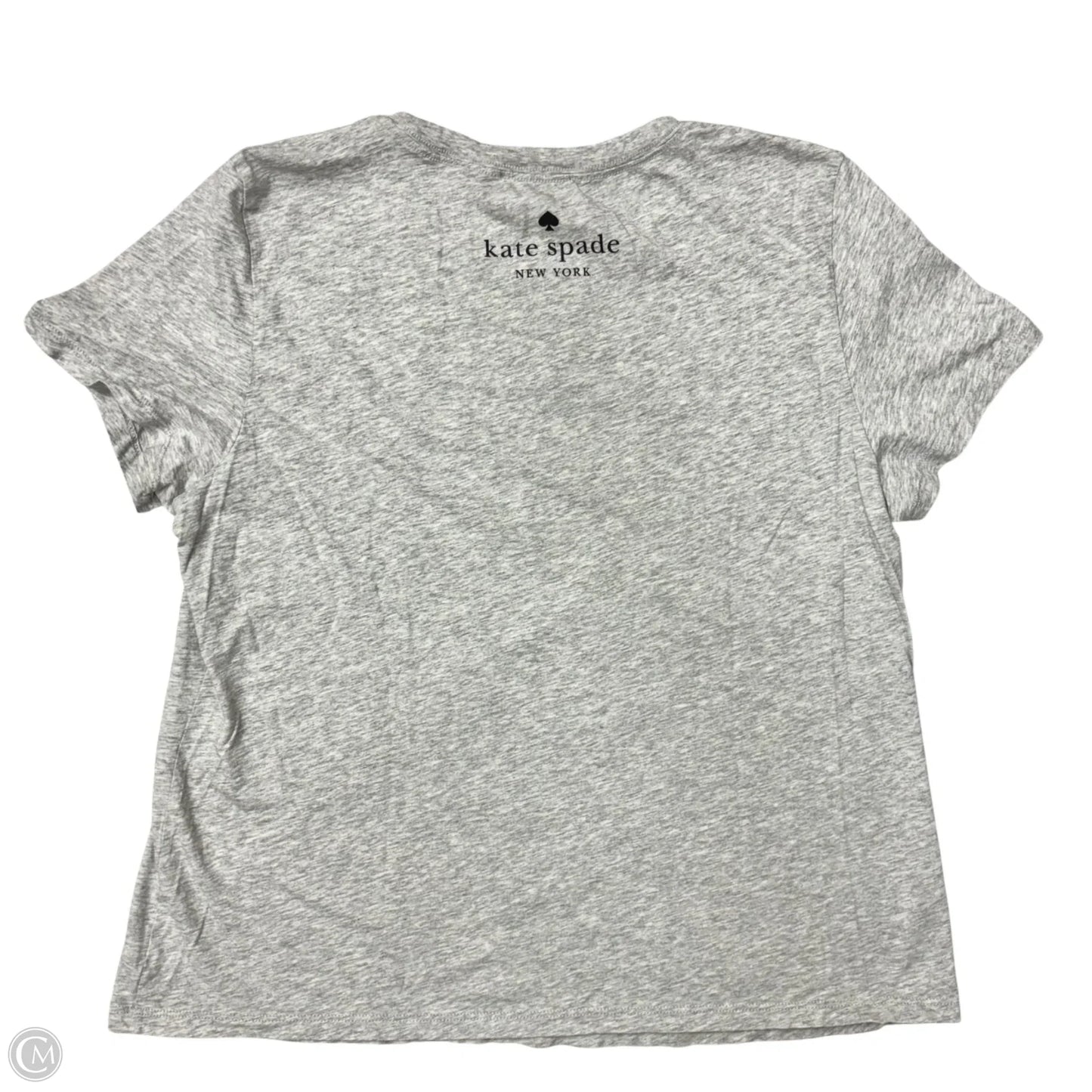 Top Short Sleeve Designer By Kate Spade In Grey, Size: Xl