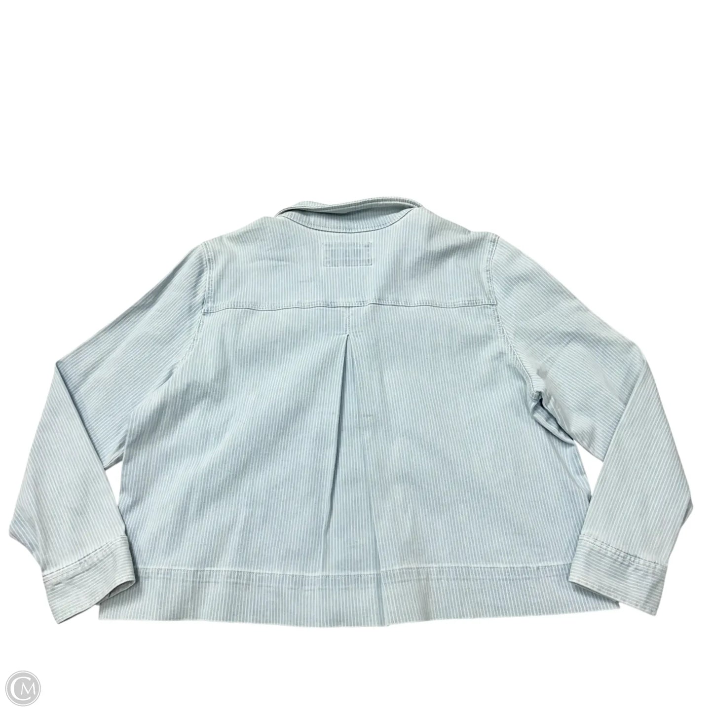 Jacket Denim By Loft In Blue Denim, Size: Xl