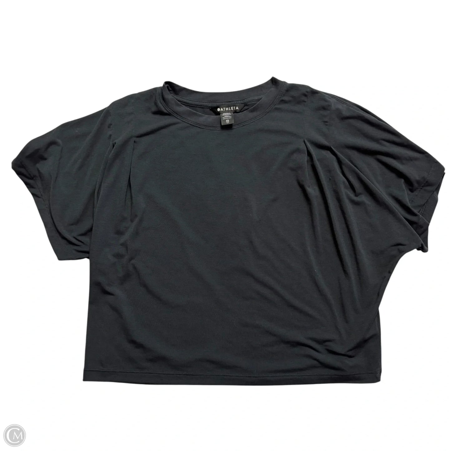 Athletic Top Short Sleeve By Athleta In Black, Size: Xs