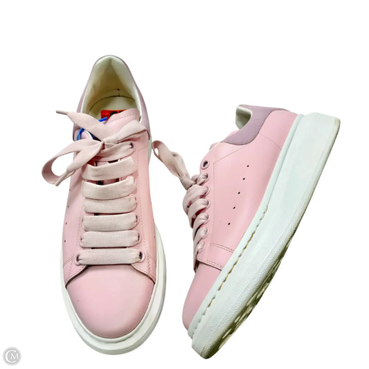 Shoes Luxury Designer By Alexander Mcqueen In Pink, Size: 8.5