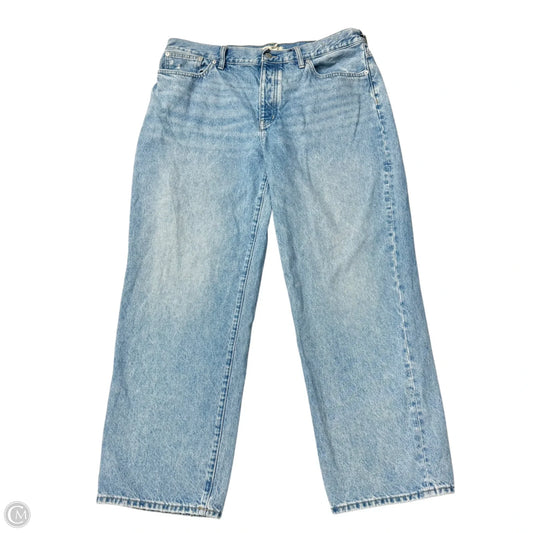 Jeans Straight By Madewell In Blue Denim, Size: 14