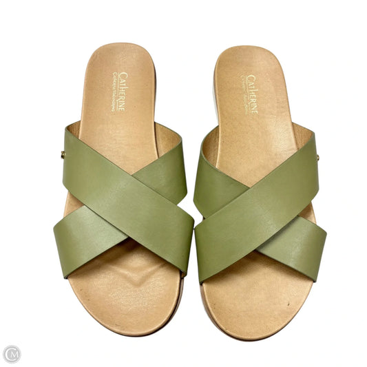 Sandals Flats By Catherine Malandrino In Green, Size: 8