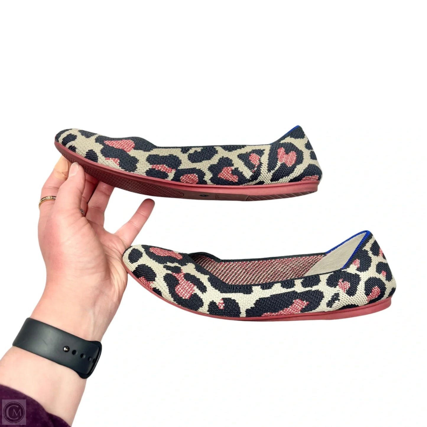 Shoes Flats By Rothys In Leopard Print, Size: 8