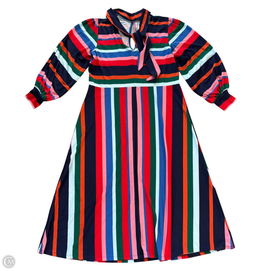 Dress Casual Midi By Eloquii In Striped Pattern, Size: L
