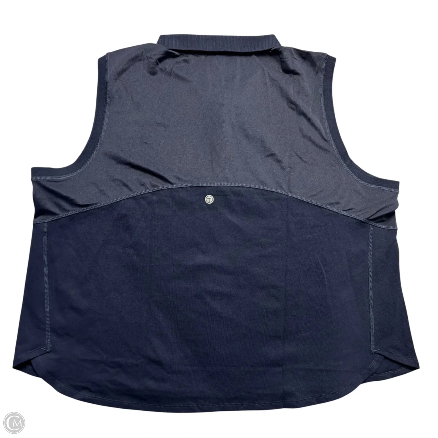 Top Sleeveless By Talbots In Navy, Size: 3x