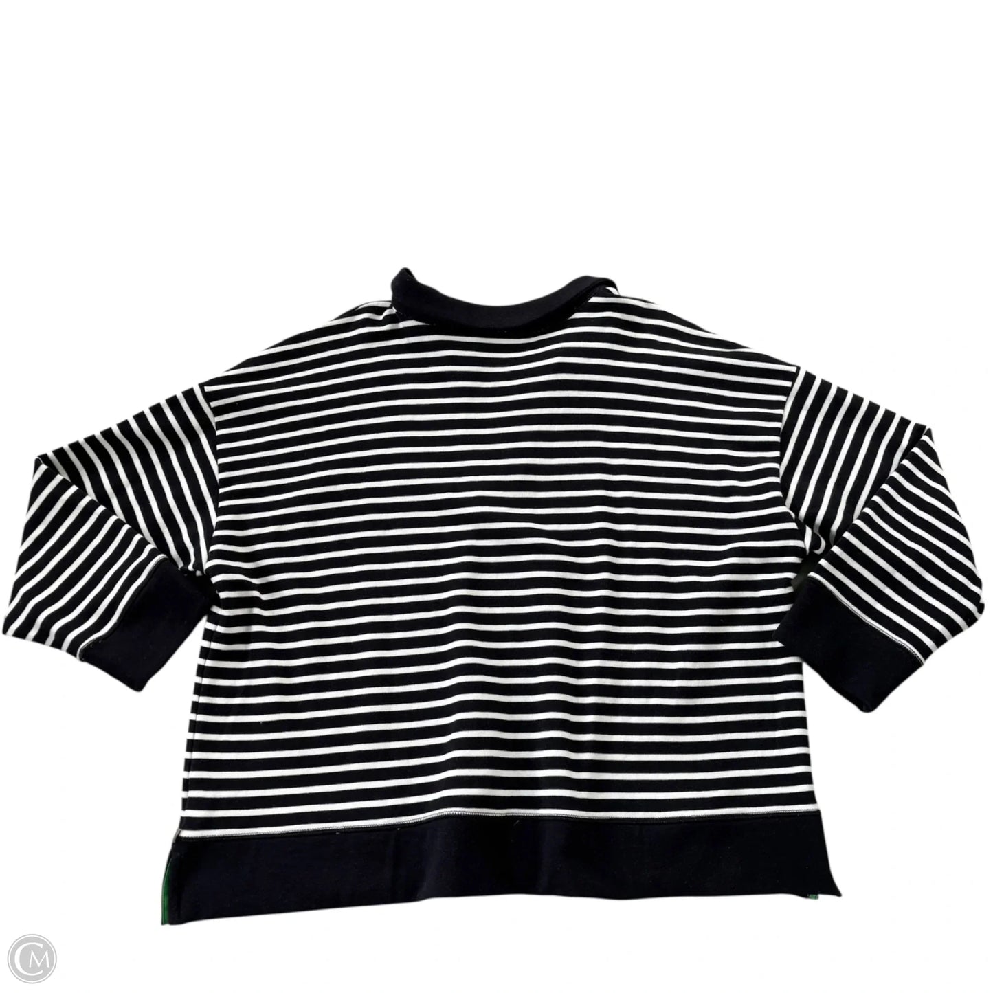 Sweatshirt Collar By Talbots In Striped Pattern, Size: 3x