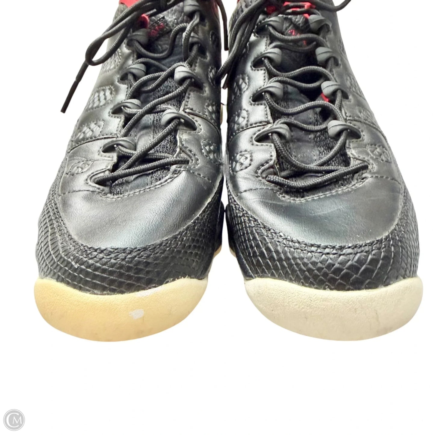 Shoes Luxury Designer By Jordan In Black & Red, Size: 6.5