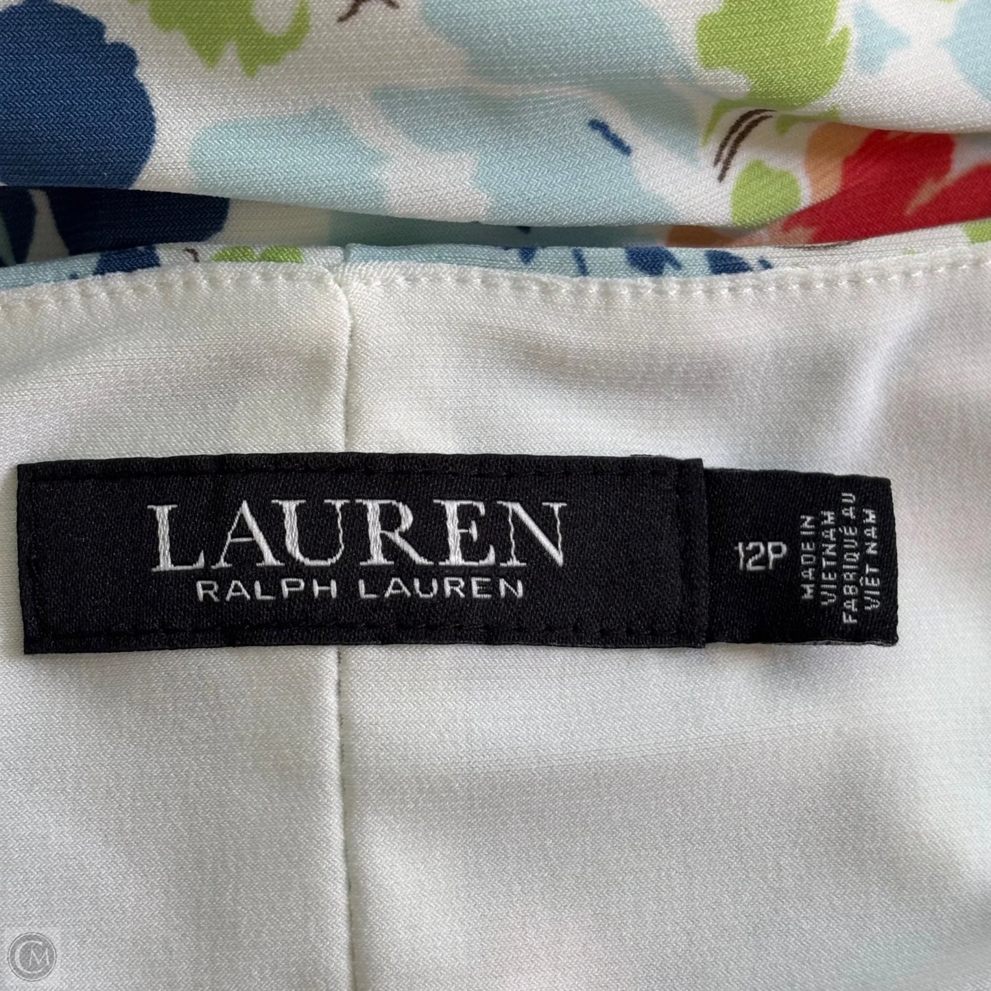Dress Casual Midi By Lauren By Ralph Lauren In Floral Print, Size: Lp