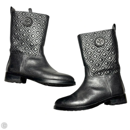 Boots Designer By Tory Burch In Black, Size: 7