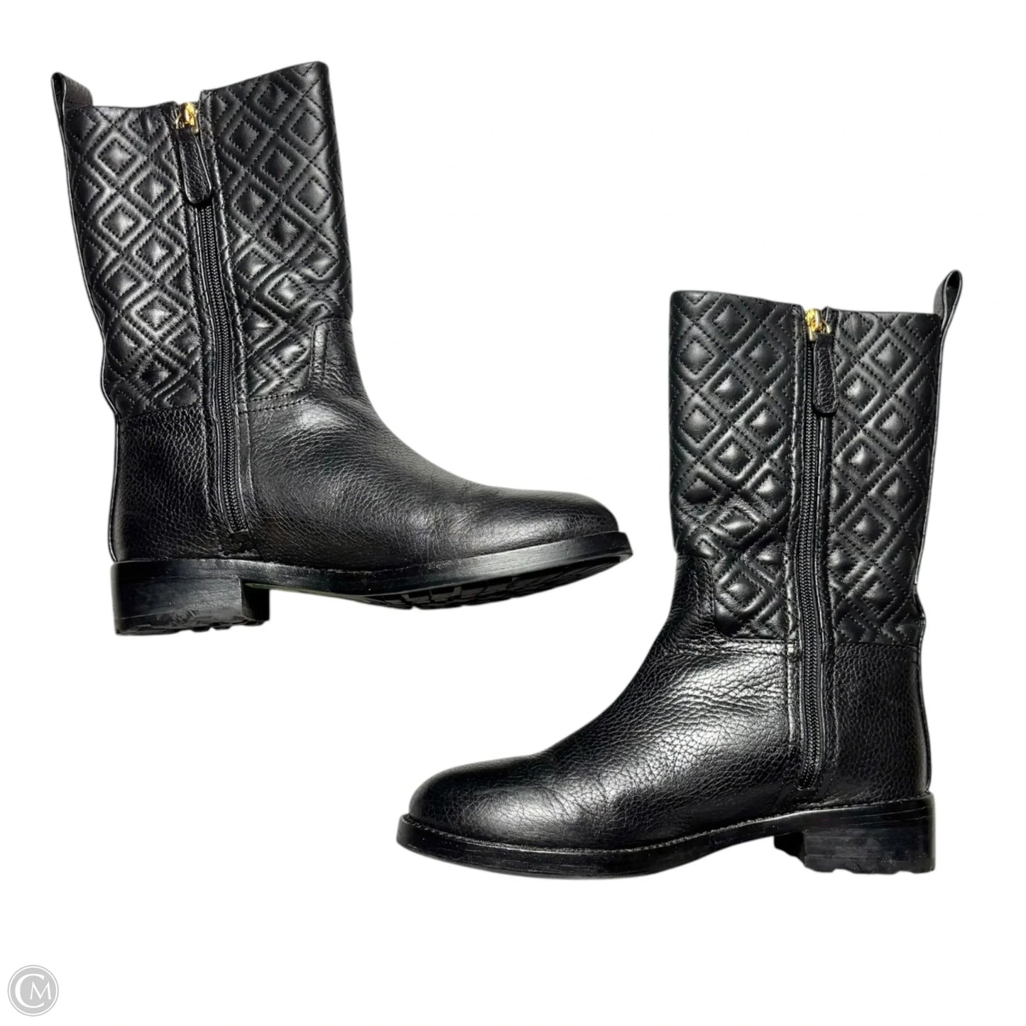 Boots Designer By Tory Burch In Black, Size: 7