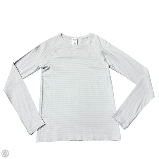 Athletic Top Long Sleeve Crewneck By Athleta In Grey, Size: S
