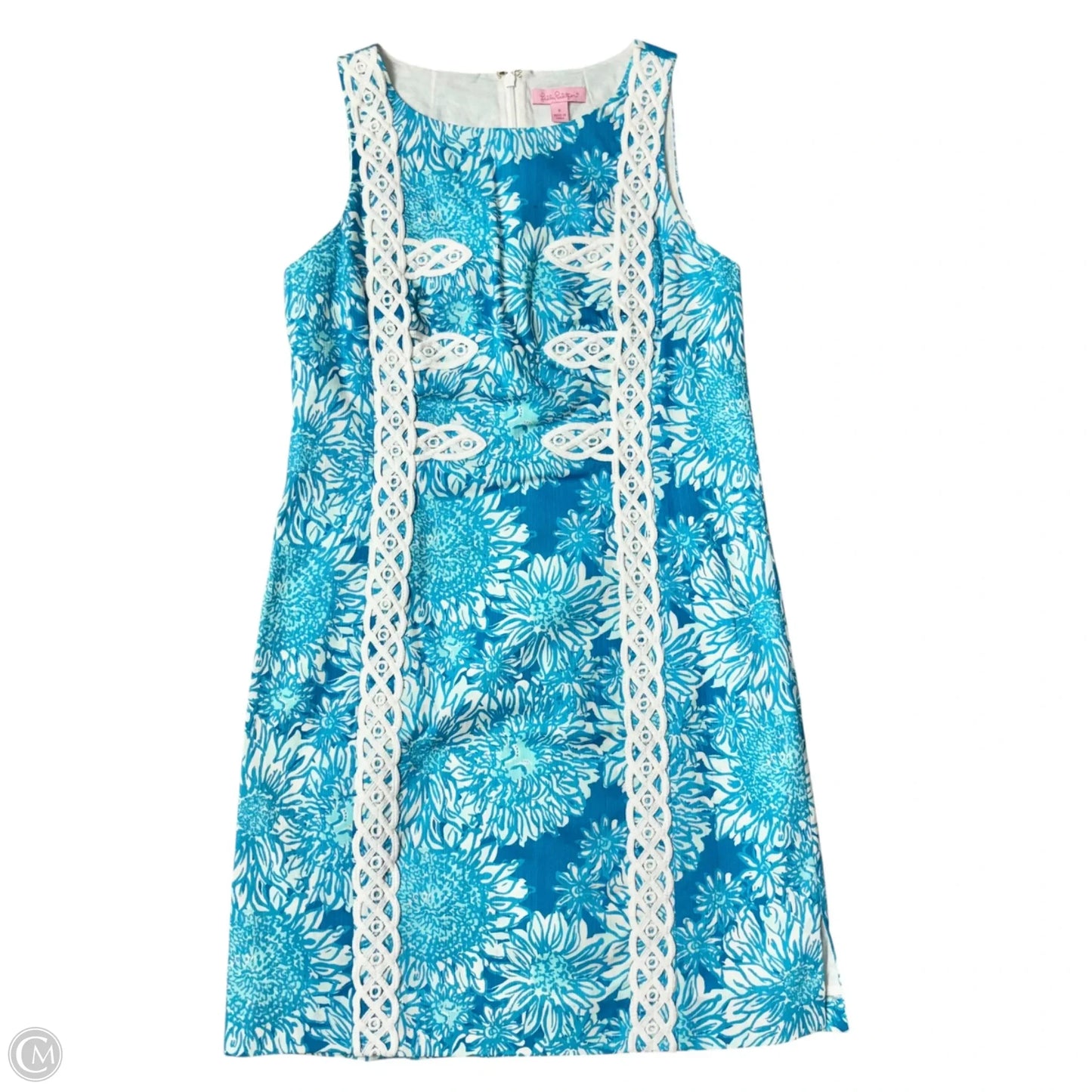Dress Designer By Lilly Pulitzer In Blue & White, Size: S