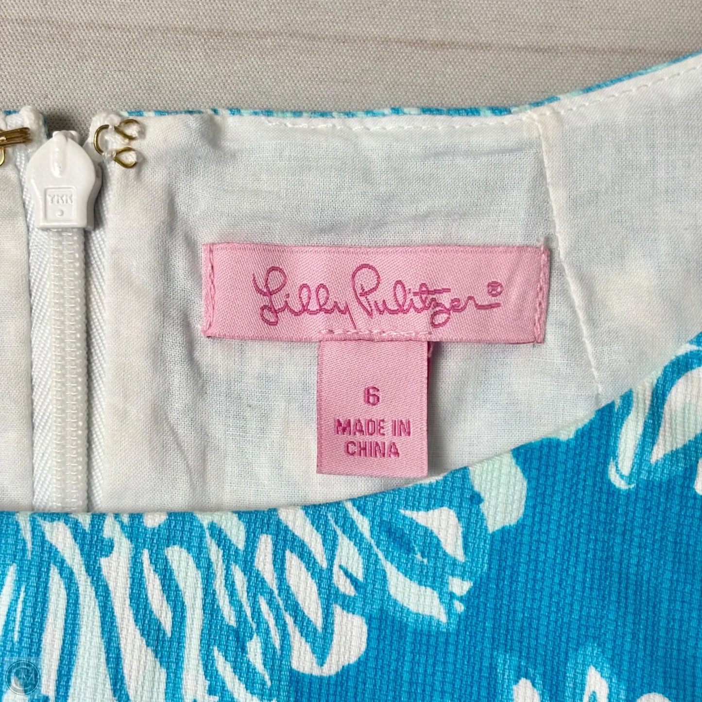 Dress Designer By Lilly Pulitzer In Blue & White, Size: S