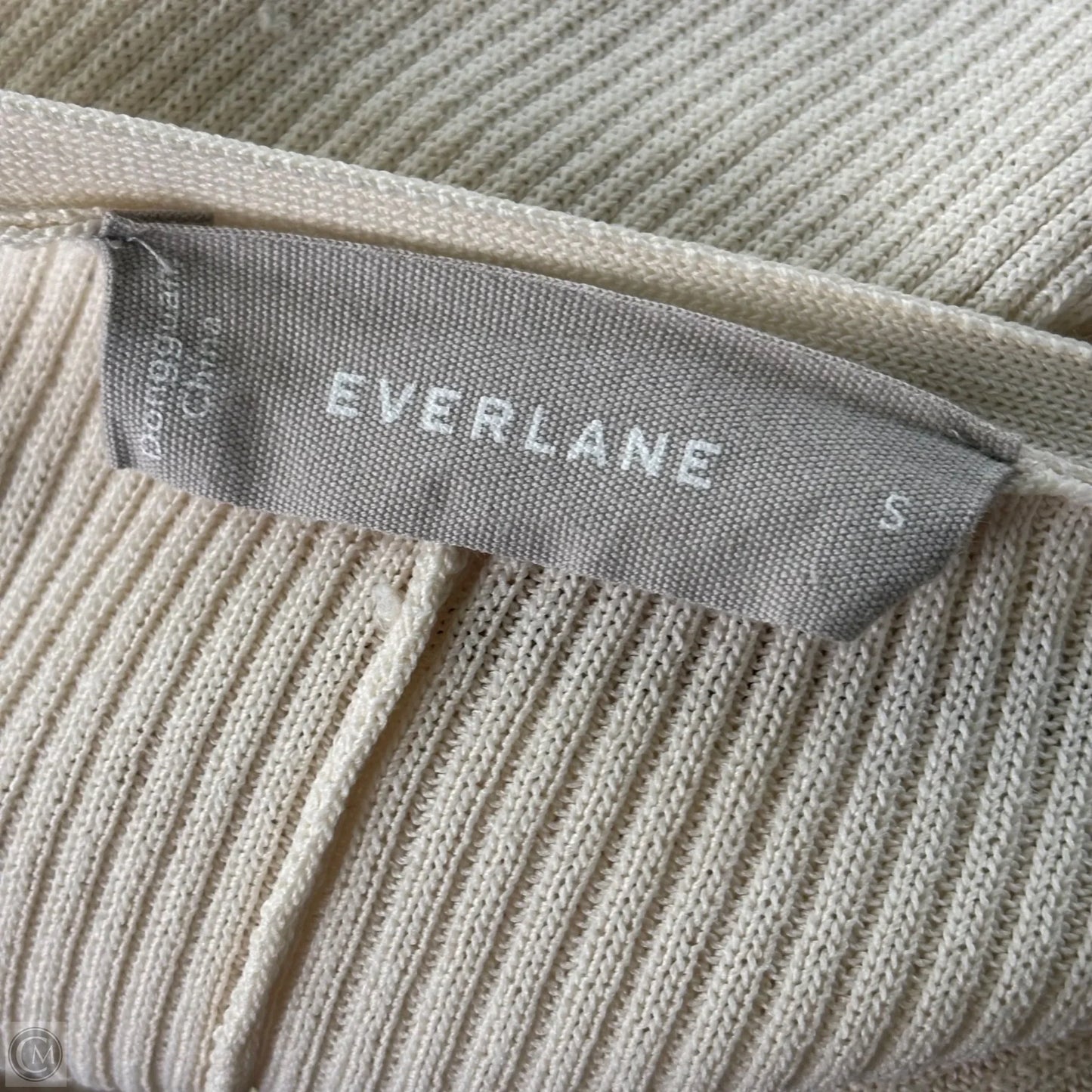 Dress Casual Midi By Everlane In Cream, Size: S
